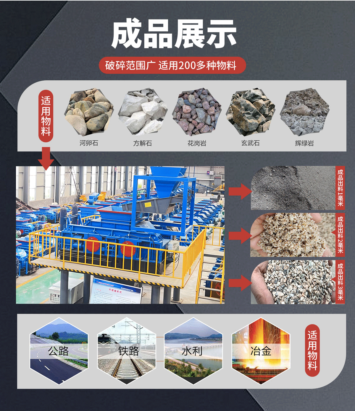 液压对辊制砂机物料 液压对辊制砂机物料